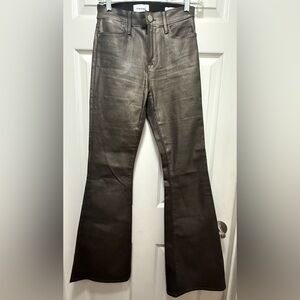 Frame Le High Flare Denim Shimmering Pants
